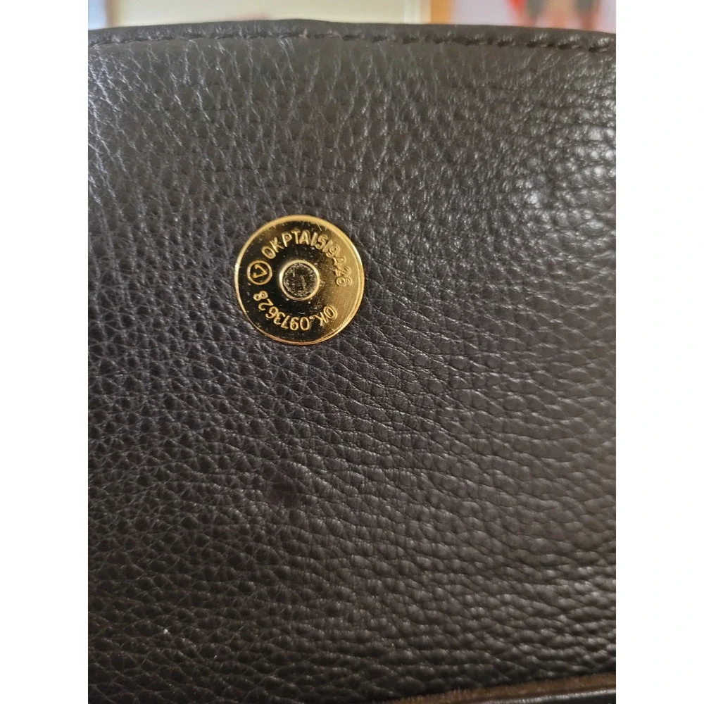 Michael Kors Studded Patchwork Leather Clutch Handbag Brown Gold Hippie Style‎